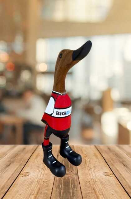 Gloucester Rugby - Hand-Painted Wooden Duck - 2025-2026 Design Approx. 25cm - image 1