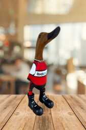 Gloucester Rugby - Hand-Painted Wooden Duck - 2025-2026 Design Approx. 25cm - thumbnail 1