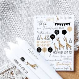 Candle Tattoos Various Motifs - Water Slide Film Decorating Candles Birthday Children's Birthday - thumbnail 3