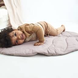 Leaf Baby Play Mat Organic Cotton Kids Room Decor - thumbnail 3