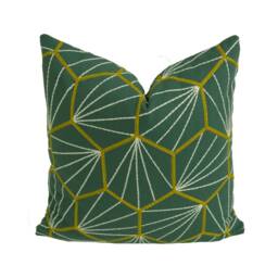Scion - Aikyo Forest Scandi & Japanese Geometric Embroidered Cushion Cover Handmade Throw Pillow Designer Home Decor - thumbnail 2