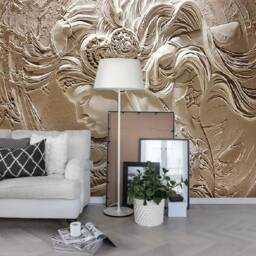 3D Embossed Woman Wall Mural, Peel & Stick Wallpaper - thumbnail 2