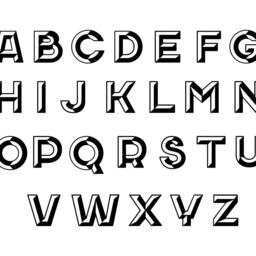 Metal Alphabet Bookend Letter R, Modern Book Decor - thumbnail 3