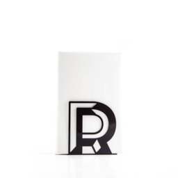 Metal Alphabet Bookend Letter R, Modern Book Decor - thumbnail 2