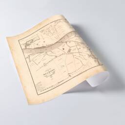 Melrose Vintage Map - Fine Art Print Vintage Town Survey in Scottish Borders, Scotland Town Poster From 1882 - thumbnail 4