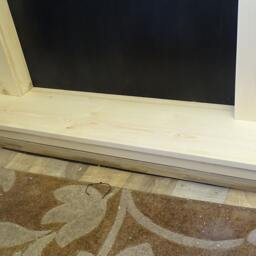 Large Chunky 3 Inch - 70mm Top Fire Surround, Mantlepiece, Fireplace & Matching Hearth Set - thumbnail 3