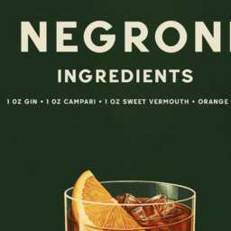 Negroni Physical Art Print, Vintage Italian Cocktail Bar Wall Poster - thumbnail 2