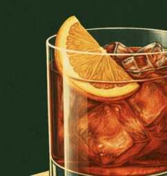 Negroni Physical Art Print, Vintage Italian Cocktail Bar Wall Poster - thumbnail 3