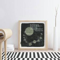 Original Solar System Wall Art Printing Poster Illustration Print Drawings Graphic Design Work Home Decor - thumbnail 2