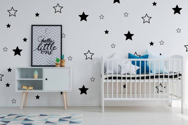 Star Wall Decals - Vinyl Stickers - Decals Nursery - Wallpaper Removable - image 1