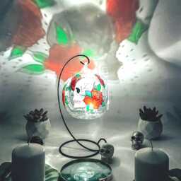 Hanging Skull Tealight Holder Gothic Halloween Decor