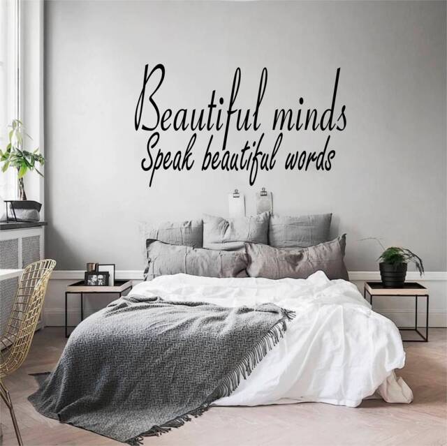 Beautiful Minds - 0119, Wall Art Decal, Transfer, Mural, Sticker, 75 Colours, 5 Sizes, Interior Or Exterior Use , Easy To Apply - image 1