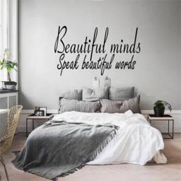 Beautiful Minds - 0119, Wall Art Decal, Transfer, Mural, Sticker, 75 Colours, 5 Sizes, Interior Or Exterior Use , Easy To Apply - thumbnail 1