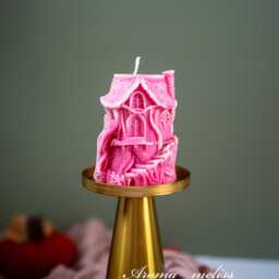 Handmade Halloween Treehouse Candle Soy & Beeswax Blend - thumbnail 4