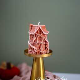 Handmade Halloween Treehouse Candle Soy & Beeswax Blend - thumbnail 2
