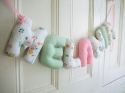 Personalised Baby Gift. Woodland Nursery D??cor, Nursery Wall Hanging. Name Banner. Shower Custom Garland. Name