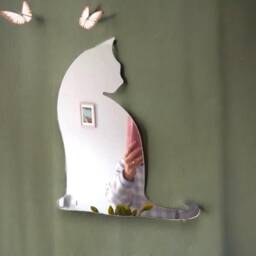 Custom Cat Breed Mirror Personalized Acrylic Engraved Pet Portrait - thumbnail 2