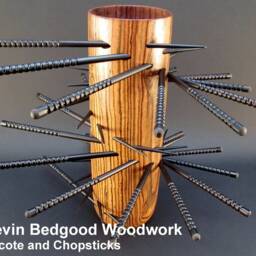 Sculpture Helix 3, Turned Wood, Lathe Sculpted Artwork, Dynamic - thumbnail 3