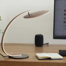 Walnut Table Lamp, Desk Accessories, Decor, Night Light, Bedside Led Work From Home, Malsimpla - thumbnail 3