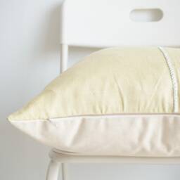 Tribal Hemp Hand Woven Striped Natural Dye Color Hmong Pillow Cover - thumbnail 3
