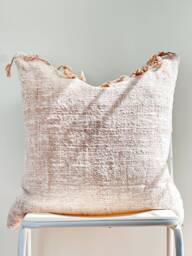 Handwoven Hemp Pillow Cover Vintage Karen Tribal Design - thumbnail 1