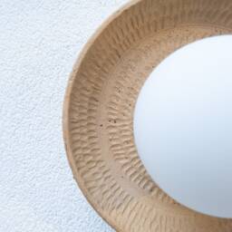 Rustic Ceramic Wall Sconce Wabi Sabi Home Decor Light - thumbnail 3