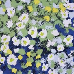 Floral Christmas Tree Skirt Ornament Decor Nordic Swedish Fabric - thumbnail 3