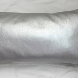 Home Decorsilver Faux Leather Pillow Covers, Metallic Cushion, Decorative For Couch, Silver Throw - thumbnail 4