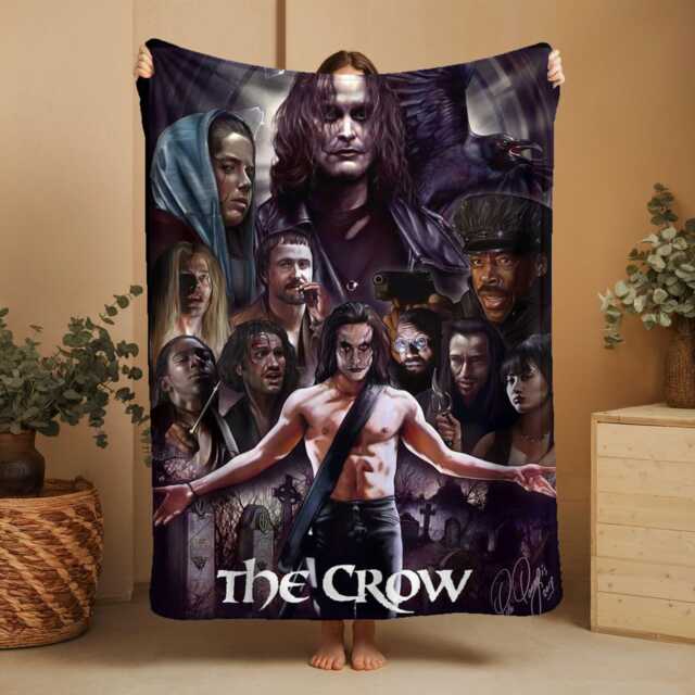 The Crow Movie Blanket Twin Size Polyester Fleece Bedspread - image 1