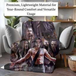 The Crow Movie Blanket Twin Size Polyester Fleece Bedspread - thumbnail 3