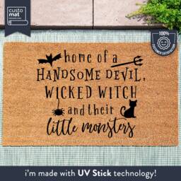 Halloween Doormat - Funny Welcome Decor Porch Fall Decorations Family - thumbnail 1