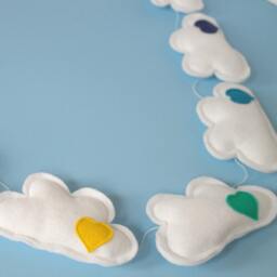 Rainbow Baby - Nursery Wall Art Baby Shower Gift Clouds - thumbnail 2