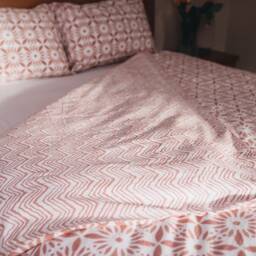 Moroccan Print Pure Cotton Duvet Set With Pillowcases, Luxurious Reversible Boho Quilt Cover, Cotton Bedding, Indian Comforter Cover, Bed Linen - thumbnail 2