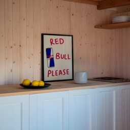 Red Bull Please Unframed Print - Kitchen Wall Art Decor Prints Drink Poster Illustration Gift - thumbnail 2