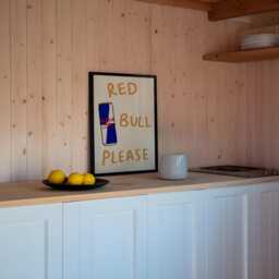 Red Bull Please Unframed Print - Kitchen Wall Art Decor Prints Drink Poster Illustration Gift - thumbnail 3