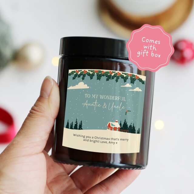Christmas Gift For Auntie Uncle Godmother Mum Dad Friends Grandma Nan - Best Candles Present For Family Colleague Her - image 1