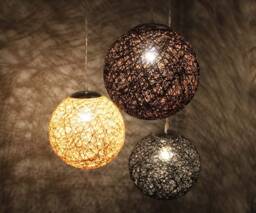 Hemp Rope Sphere Chandelier Custom Color Pendant Light