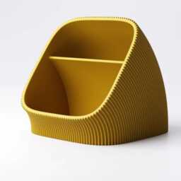 Pleated Desk Organiser - Textured Pen Pot & Stationery Tidy - thumbnail 3