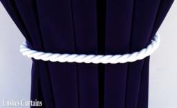 1 Large Elegant Handmade White Window Treatment Hardware Decor Curtain Tie Pull Back Drapery Cord/Rope 36 - thumbnail 1