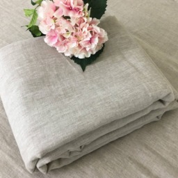 Natural Linen Duvet Cover in Medium Weight Linen, Undyed Fabric, Available Queen, King, Twin & Full - thumbnail 2