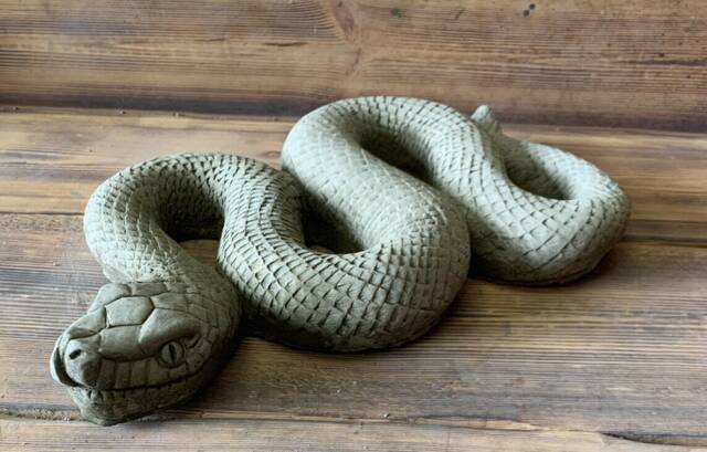 stone Garden Large Snake Python Gift Ornament - image 1