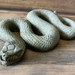 stone Garden Large Snake Python Gift Ornament - thumbnail 4