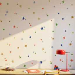 Star Wall Decals - Repositionable Fabric Peel & Stick Sticker Set For Kids' Rooms - thumbnail 3