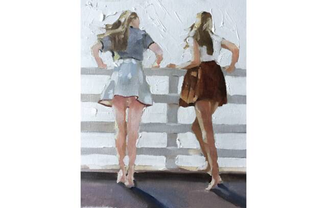Women Friends Oil Painting Art Print - James Coates Fine - image 1