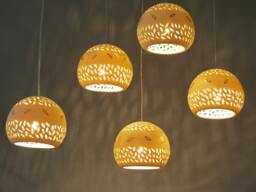 Unique Chandelier Ceiling Light. 5 Hanging Pendant Lights. Kitchen Island Dining Room