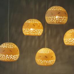 Unique Chandelier Ceiling Light. 5 Hanging Pendant Lights. Kitchen Island Dining Room - thumbnail 3