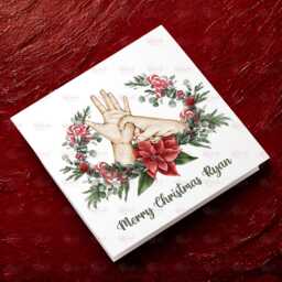 Personalised Christmas Decoration - Sign Language Gift Custom Bauble Stocking Filler Eve Box - thumbnail 2