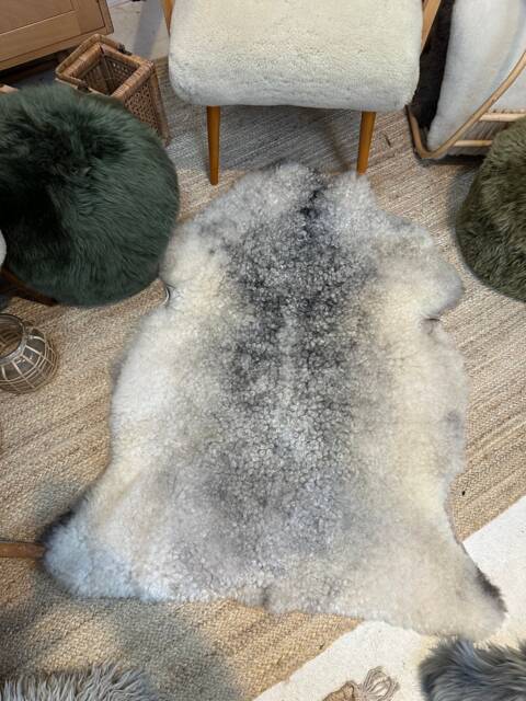 Natural Gotland Sheepskin, Grey Rare Sheepskin Rug, Throw, Swedish Nordic Home Interior, Scandinavian Decor - image 1