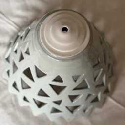 Cone Shape Ceramic Pendant Light Unique Ceiling For Boho Decor Ambient Lighting - thumbnail 3