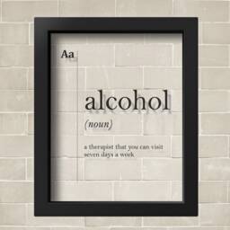 Transparent Alcohol Definition Bar Poster Club Art Alcoholic Gift Doctor Print Friend Dorm Wall Decor - thumbnail 2